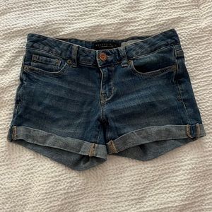 Aeropostale high rise midi jean shorts